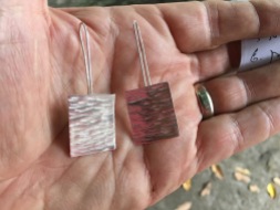 The earrings my dad made for my mom